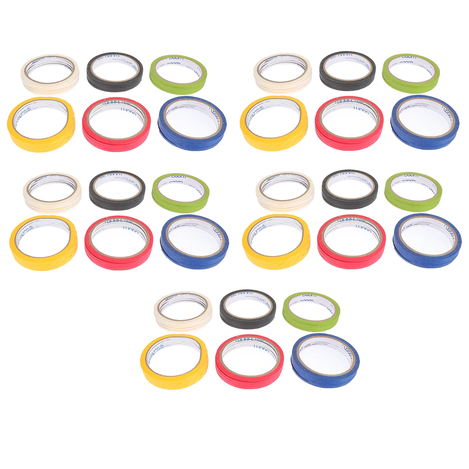

30 Pcs Masking Tapes Colorful Paper Premium Material Whiteboard Marking Clothes Making Supply Textured DIY Crafts Activities