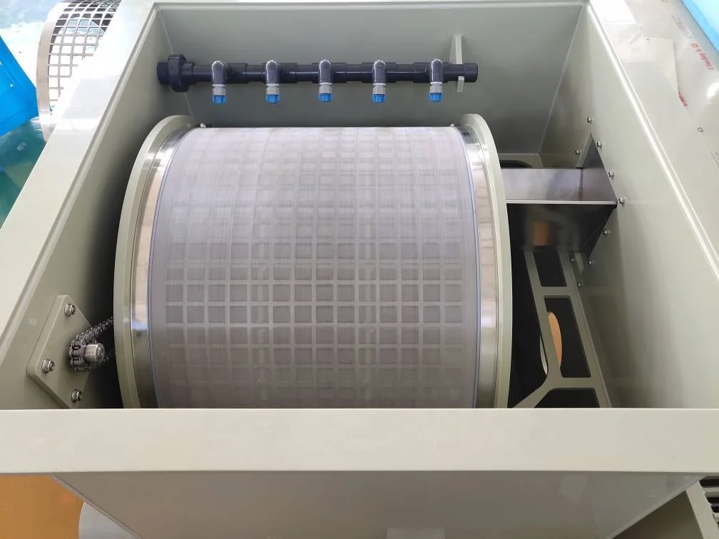 Automatic Farm Small Screen Mesh Rotary Drum Filter Koi Pond for Aquaculture