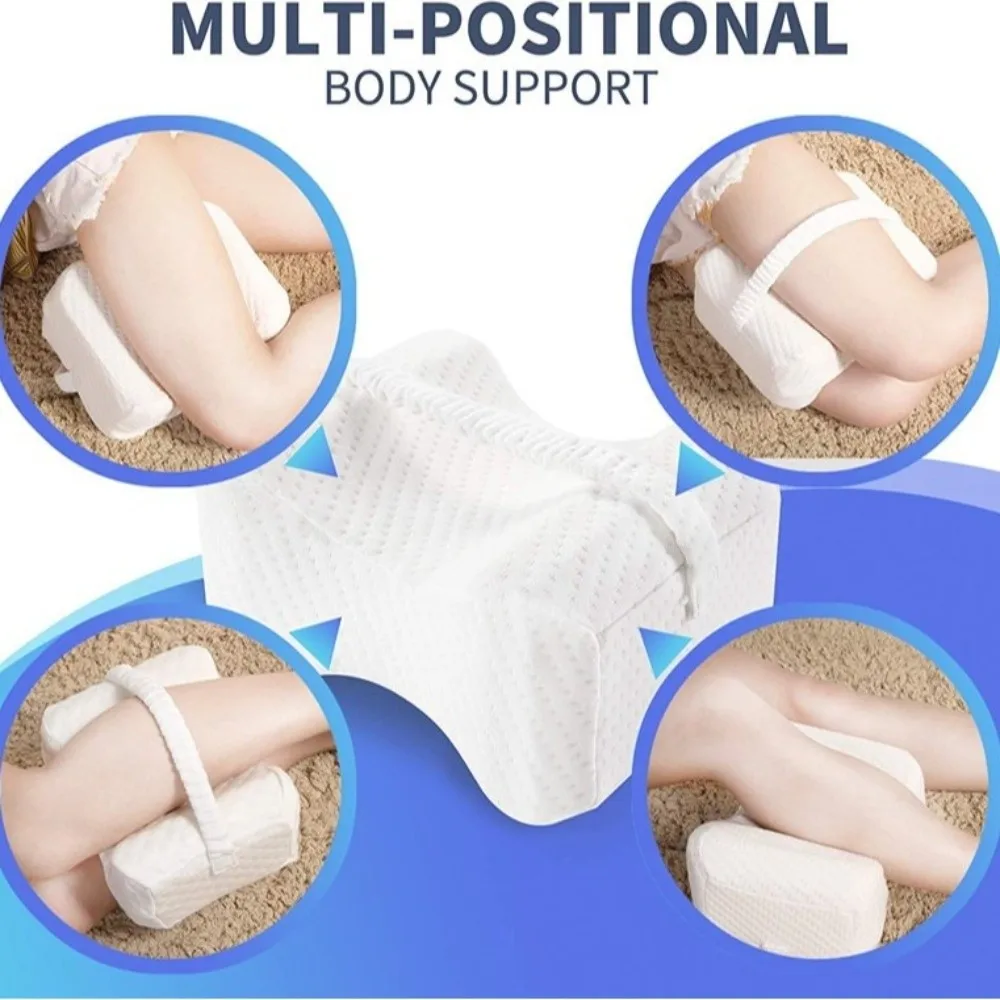 High Quality Soft Knee Pillow Washable Cover Memory Cotton Memory Foam Pillow Leg Support Leg Support Pillow for Side Sleepers