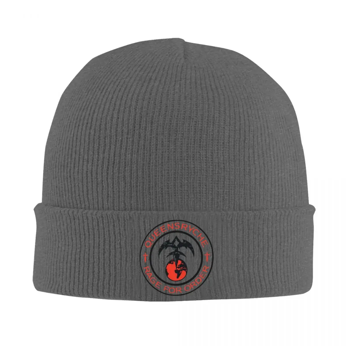 

Queensrﾫche Rock Band Merch Winter Warm Slouchy Beanie For Women Men Knitted Caps Rock Music Bonnet Hats