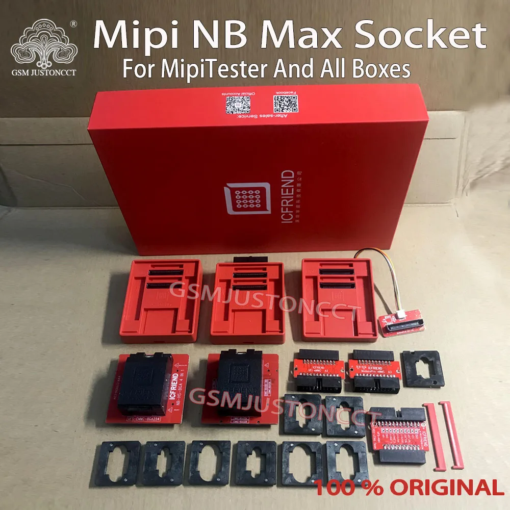 

New ICFRIEND MiPItester NB-Max Socket for E-mate EMMC & UFS BGA254 BGA297 BGA153 Support Easy-Jtag box Medusa Pro box UFI box