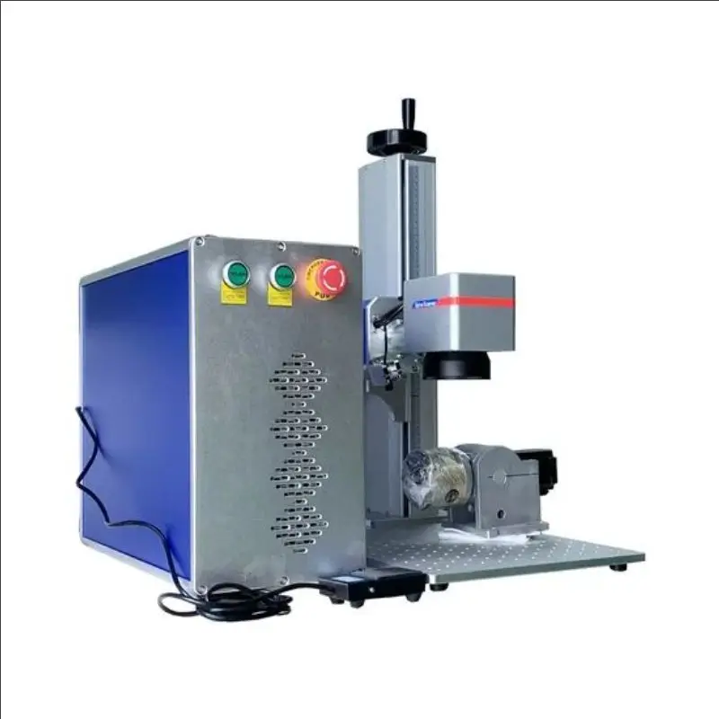 New Raycus 30W-100W CNC 3D Fiber Engraving Machine EZCAD Control Jewelry Logo Marking Metal DXF/BMP/AI/DST/LAS AIR COOLING
