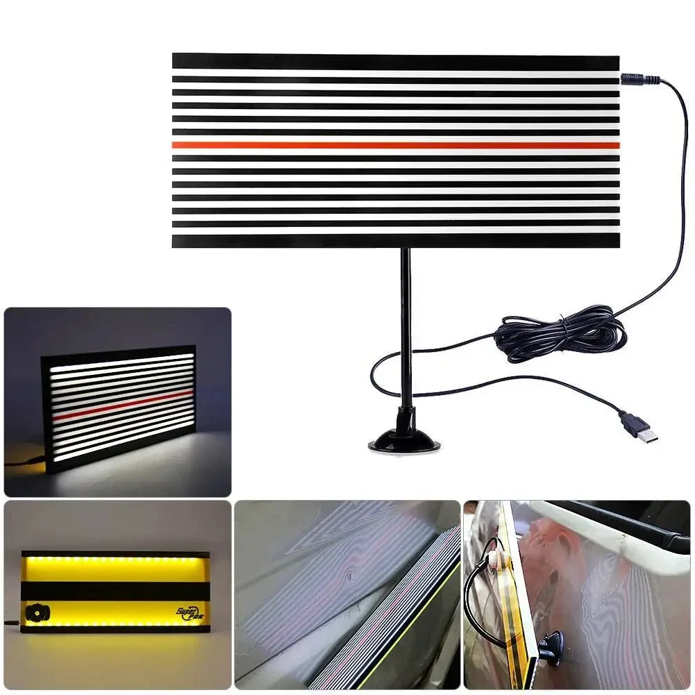 LED PDR Line Board Reflector Lamp Car Paintless Dent Repair Tools Vehicle Dent Correction Remove Assist Tool Wire Light Board