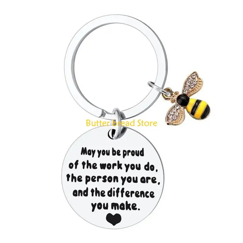 W89C 감사 키 체인 새겨진 글자 키링 키 링크 키 링