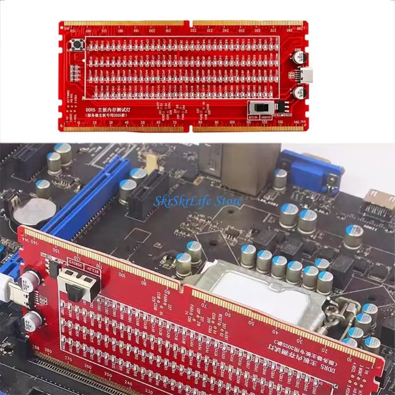 E65E Efficient HM-TC07 DDR5 Memory Slot Tester For Computer Repair Real Time Feedback For Troubleshooting