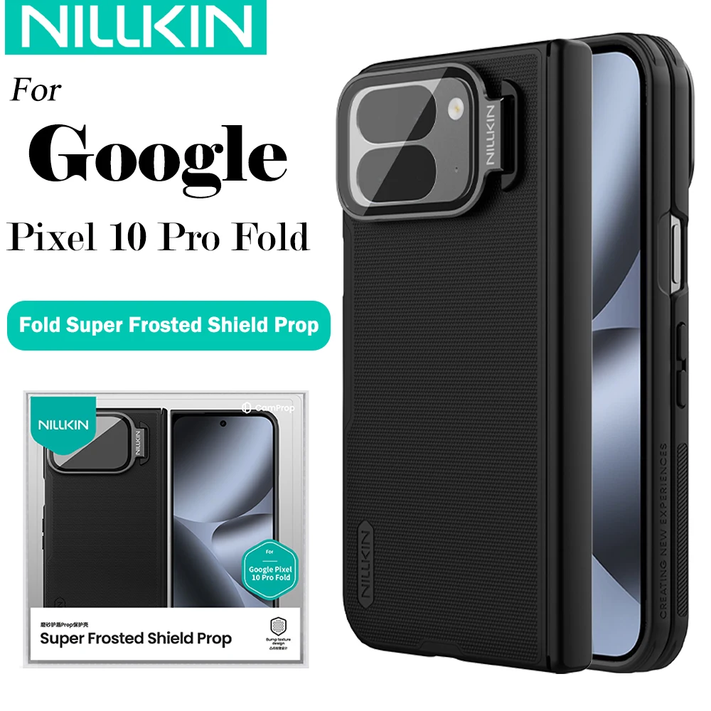 

Nillkin для Google Pixel 10 Pro, складной матовый защитный чехол с откидной крышкой, зеркало с подставкой в горошек, чехол для телефона