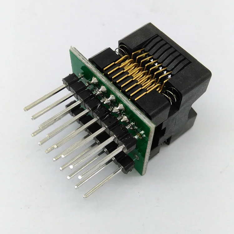 SOP16 to DIP16 Burning Base Gold Plated Double Contact Narrow Body Aging Base SOIC16 Bounce Socket IC Test Base