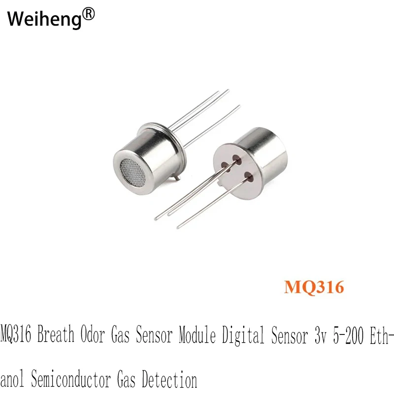 

Модуль датчика запаха газа MQ316, 10 шт., цифровой датчик 3 В, 5-200 этанола, полупроводниковое Обнаружение газа
