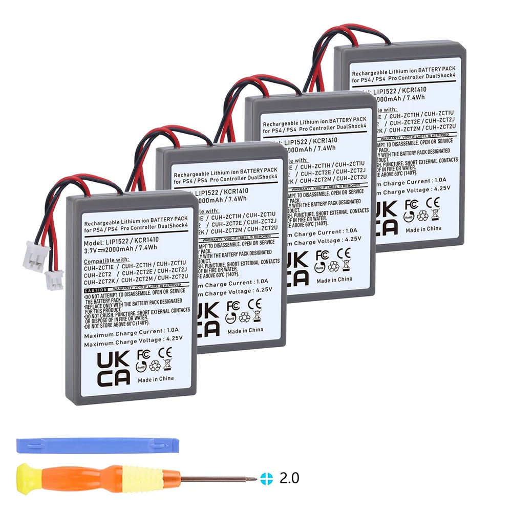 PS4 Battery Bateria for Sony PS4 PS4Pro Controller Playstation 4 V4 V1 V2 DualShock CUH-ZCT2 batterie manette ps4 Accessories