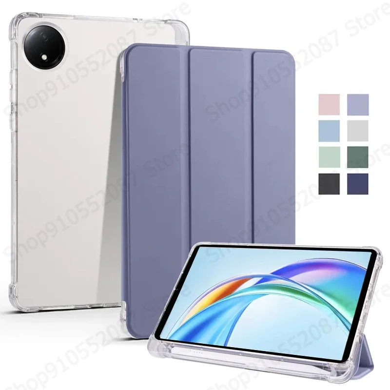 

For Honor Pad X7 Case With Pen Holder Trifold Soft Back Stand Cover For Funda Honor Pad X7 8.7 inch 2025 Tablet Case Coque