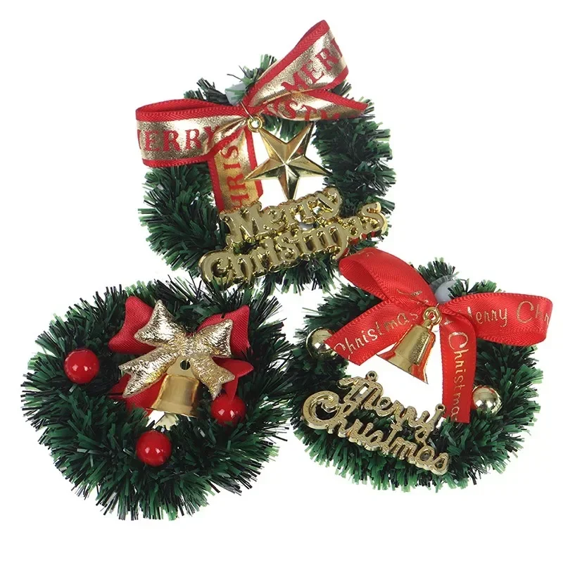 Dollhouse Miniature Mini Christmas Garland Wreath Model Dollhouse Decor Accessories