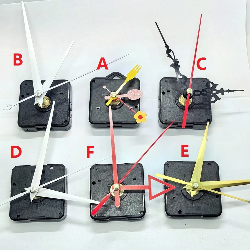 14mm Long Spindle Quiet Hand Quartz Clock Movement Mechanism DIY Repair Parts B