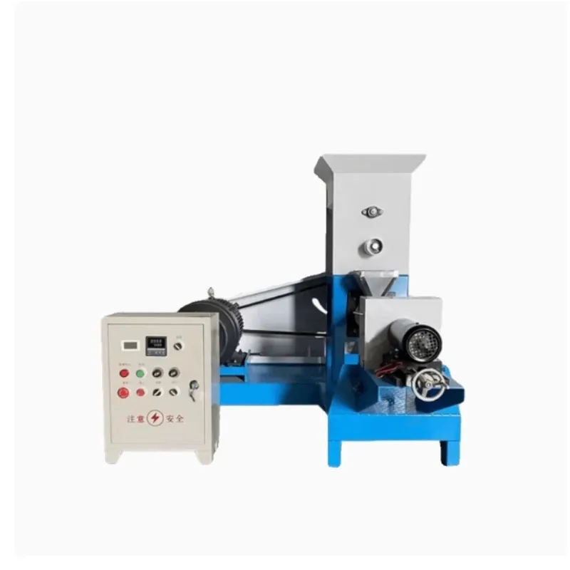 

[Best-selling] Floating Shrimp Food Pelletizing Extruders Kibble Machine Dry Fish Feed Pet Food Pellet Making Machine With Engin
