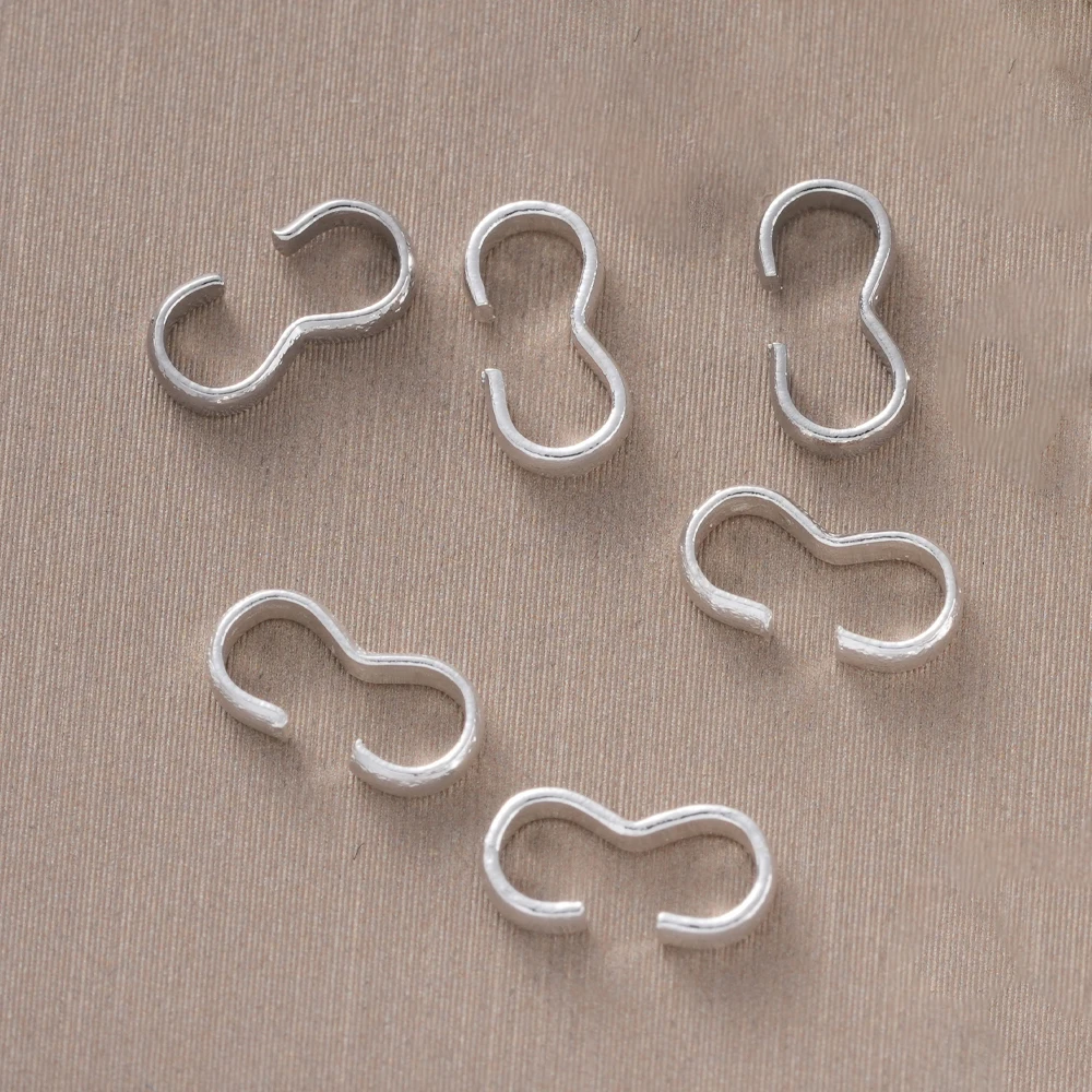 

50 шт., 18 К позолоченные открытые 8 форм, пряжка, застежка, соединители для DIY браслетов, ожерелья, принадлежности для изготовления ювелирных изделий, аксессуары, ремесла