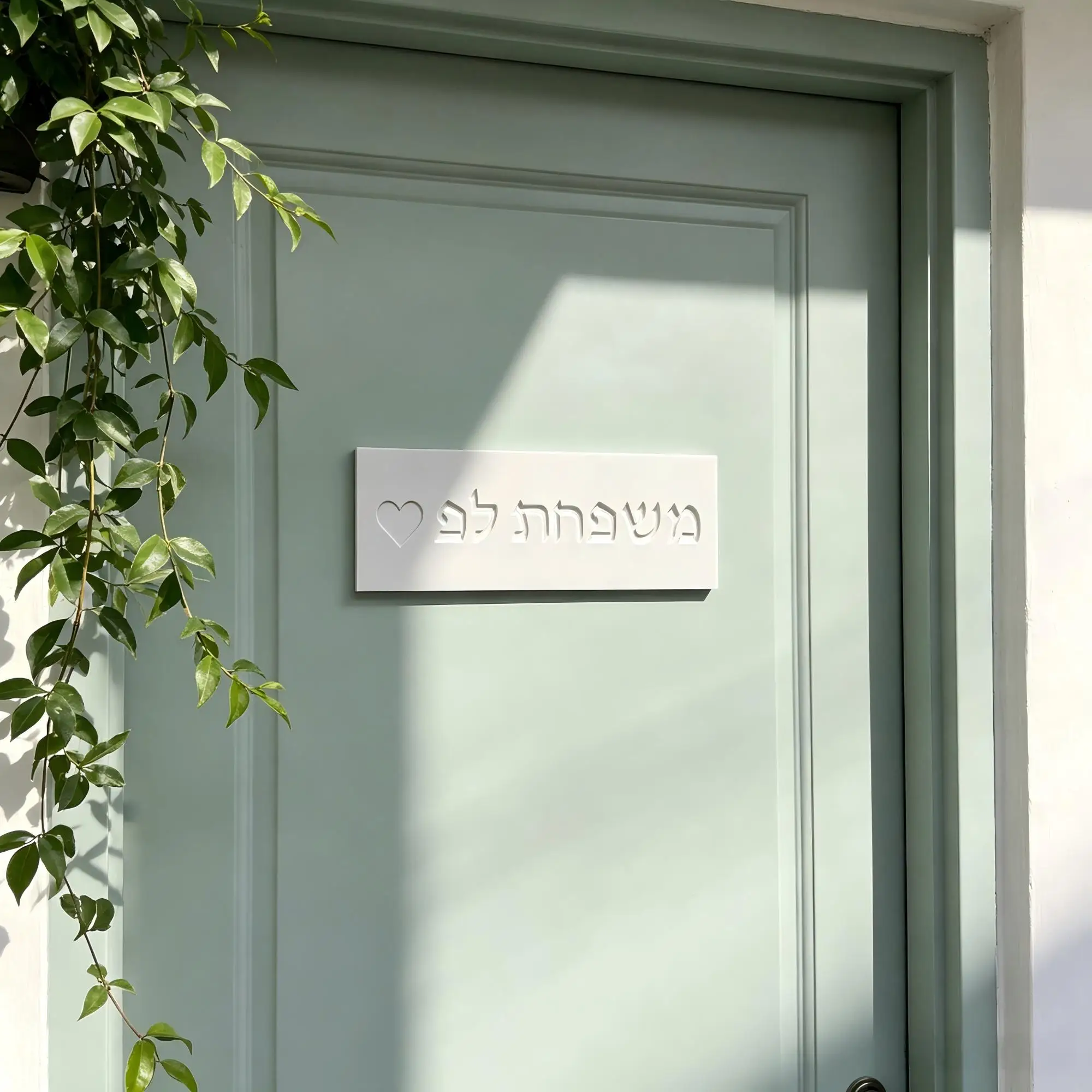 Minimal House Entrance Sign Personalized House Number Marker Modern House Sign & Door Sign Engraved Door Plate for Apartment