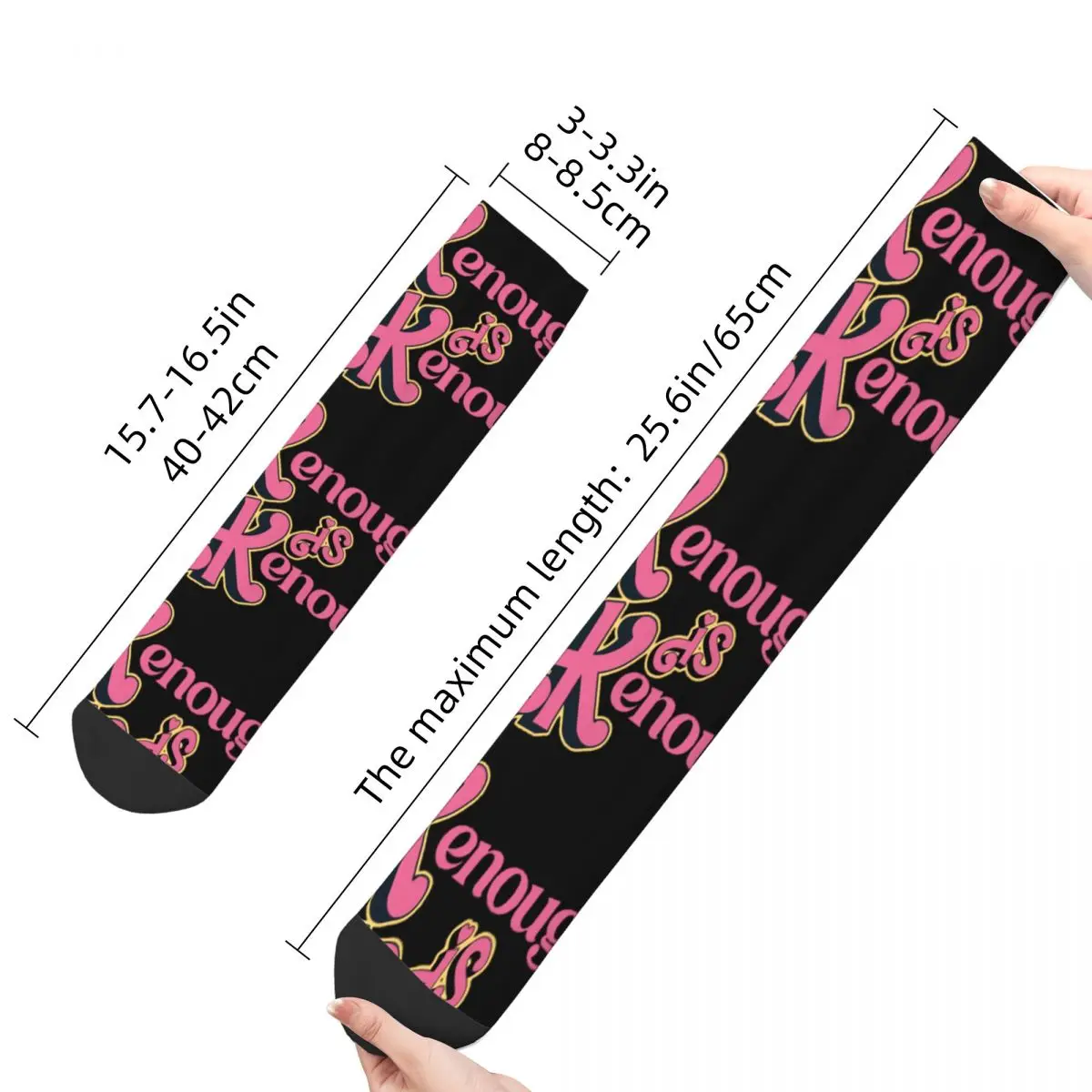 Crazy Design Women Men Kenough Is Kenough I Am Kenough Crew Socks Kenergy Product Soccer Socks Super Soft Wonderful Gifts