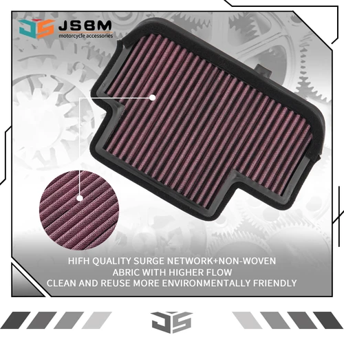 Filtro de aire de alto flujo para motocicleta JSBM para CFMOTO 650MT, 600NK, 400NK, 650GT, 650TR, 650TK, 400GT, 700MT, 400, 650, 700 NK, MT, GT, TR, TK P-CF6N14-01
