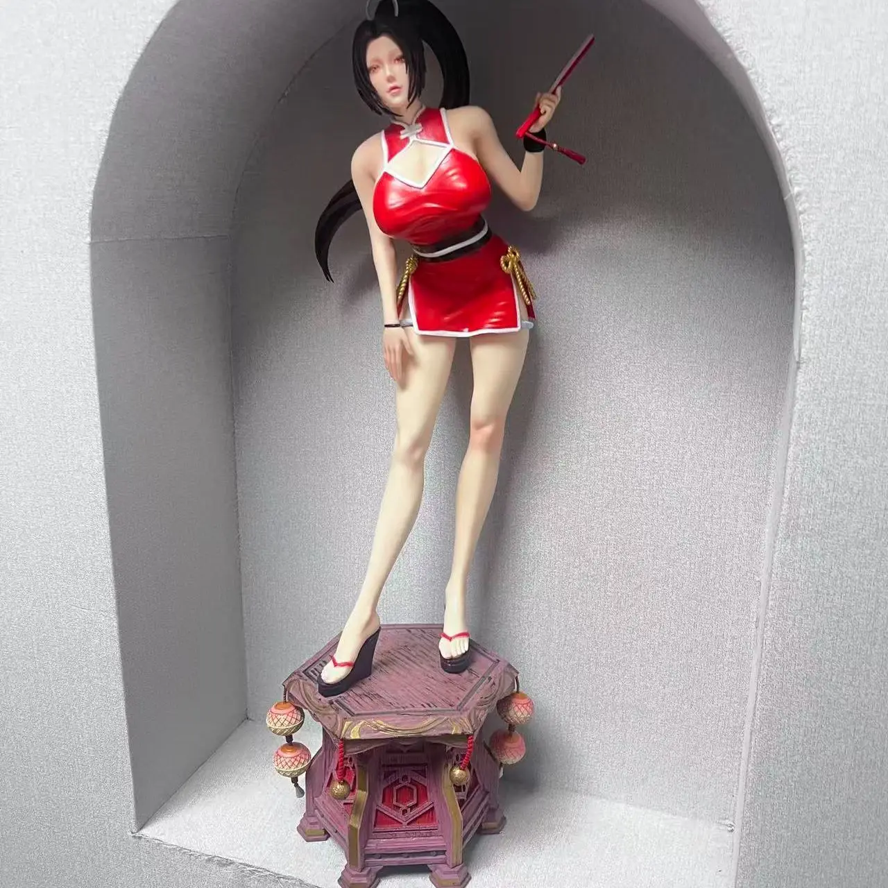 

The King of Fighters Mai Shiranui Anime Extra large Can be move Favorites PVC 21.65Inch/55cm sexy Queen Action Battle Toys Gift
