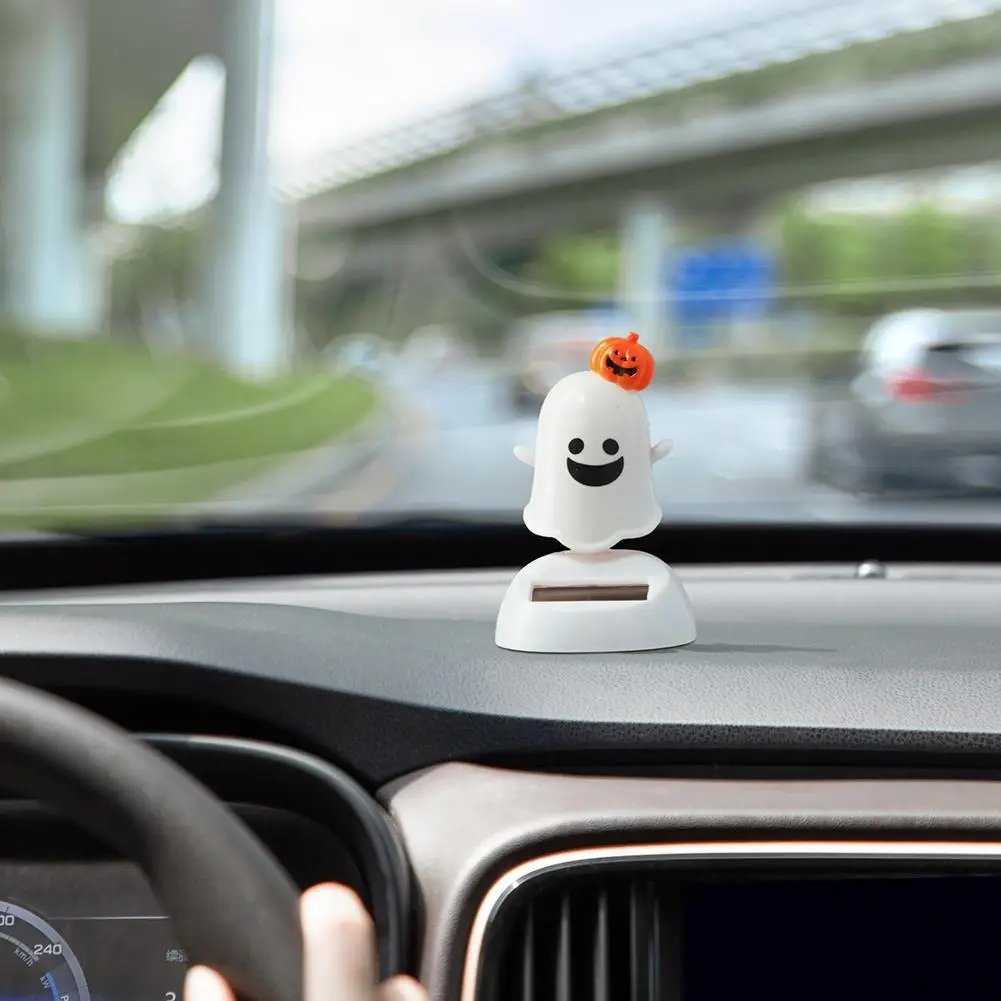 ของตกแต่งรถยนต์ตุ๊กตาหัวสั่นพลังงานแสงอาทิตย์ ดีไซน์สร้างสรรค์ สำหรับฮาโลวีน ปี 2025 สินค้าขายดี ของขวัญสำหรับเด็ก