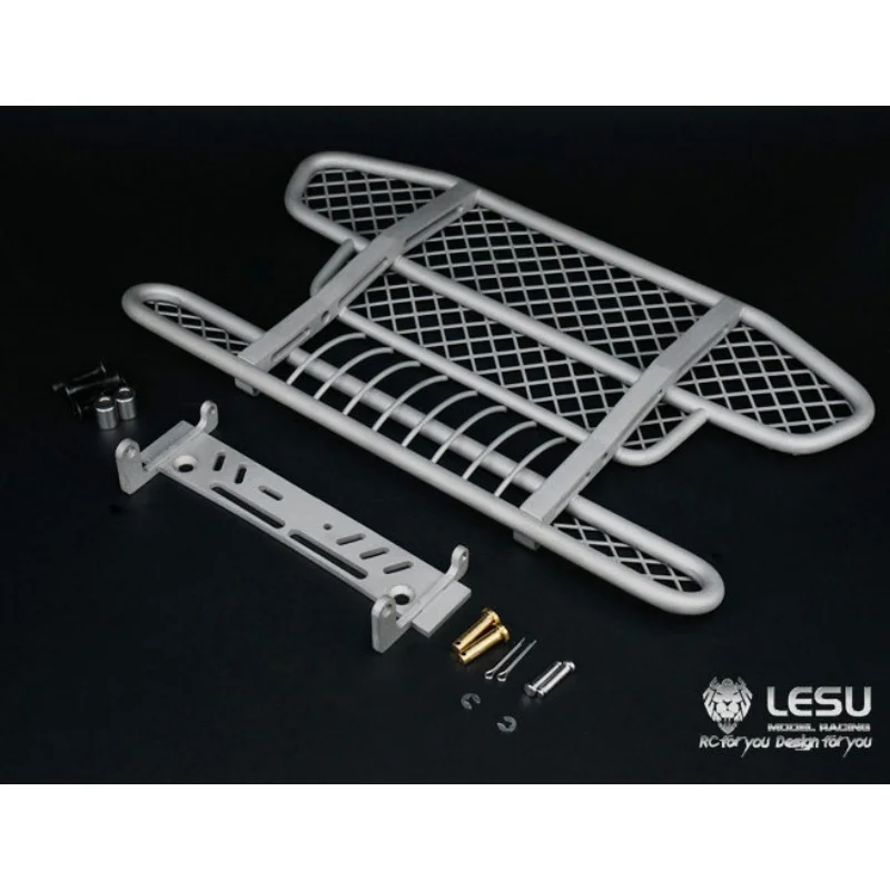RC 1/14 LESU Metall-Frontstoßstangennetz Upgrade für Tamiya Hydraulikbagger Lader Muldenkipper für VOLVO Anhänger Kipper DIY-Teile – Detail 4