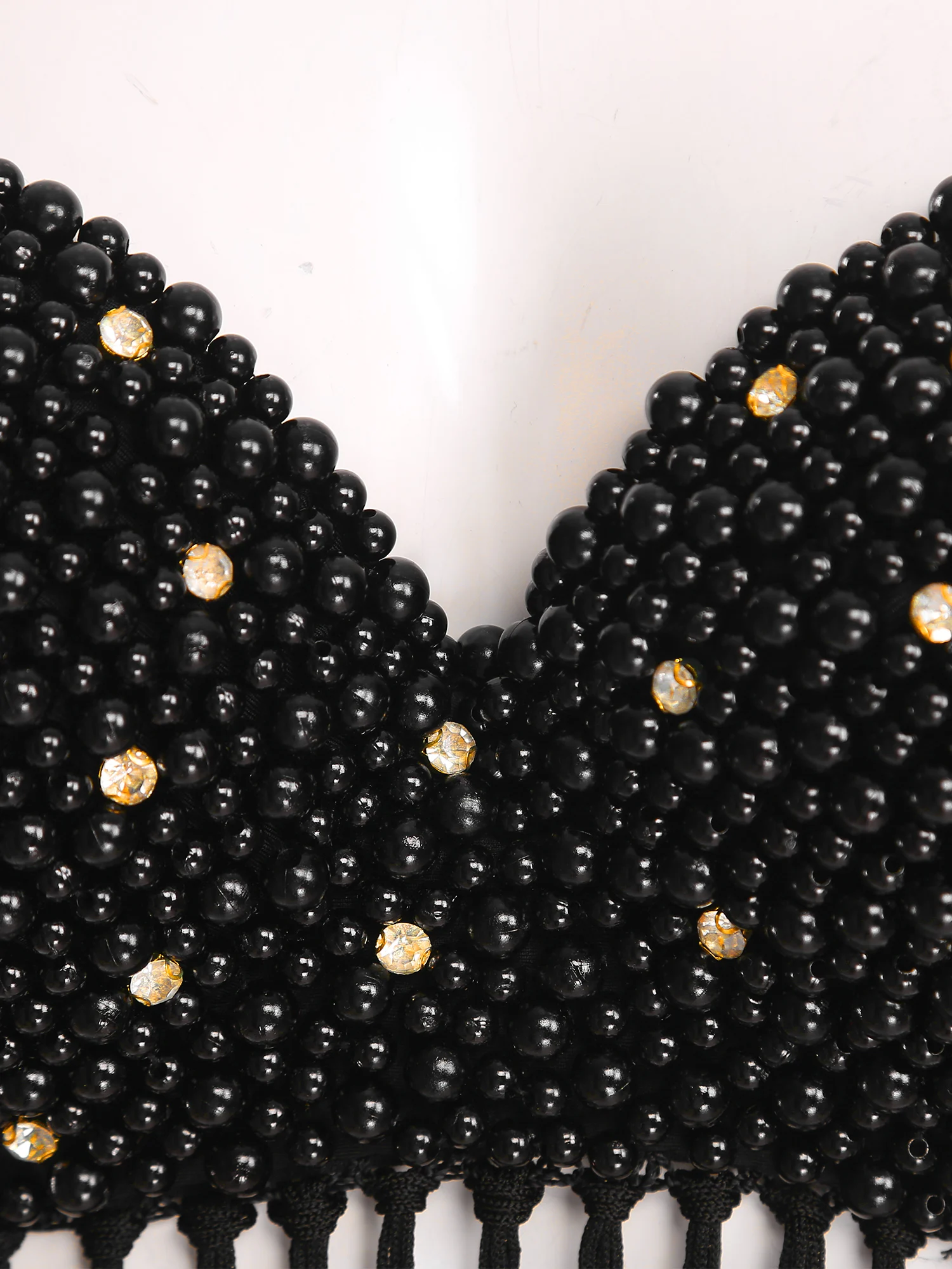 المرأة الرقص الشرقي هامش الصدرية كل انحاء البلاستيك الخرز شرابة تقليم دفع ما يصل الصدرية مع لوحات الكتف اللاتينية ملابس رقص الطرف