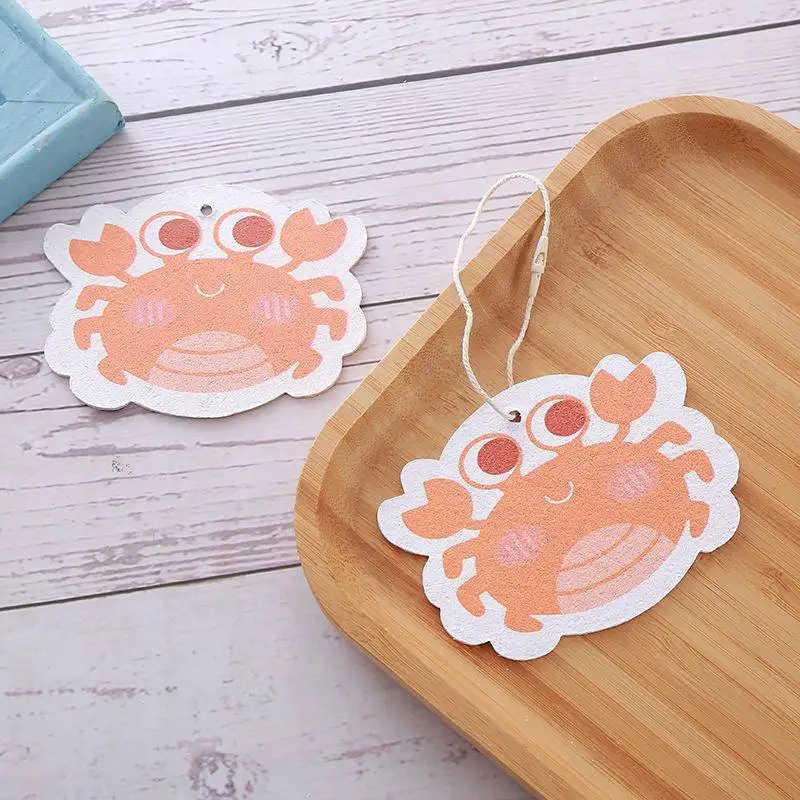 

Compressed Wood Pulp Cotton Sponge Animal Shaped Kitchen Cleaning Tool Dishwashing Scrubber Oil Free Stain Remover Household
