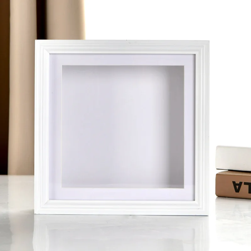 Green Hollow 3cm Thick Photo Frame Picture Frame Storage Basket Hand and Foot Mold Photo Frame Table Butterfly Specimen Frame