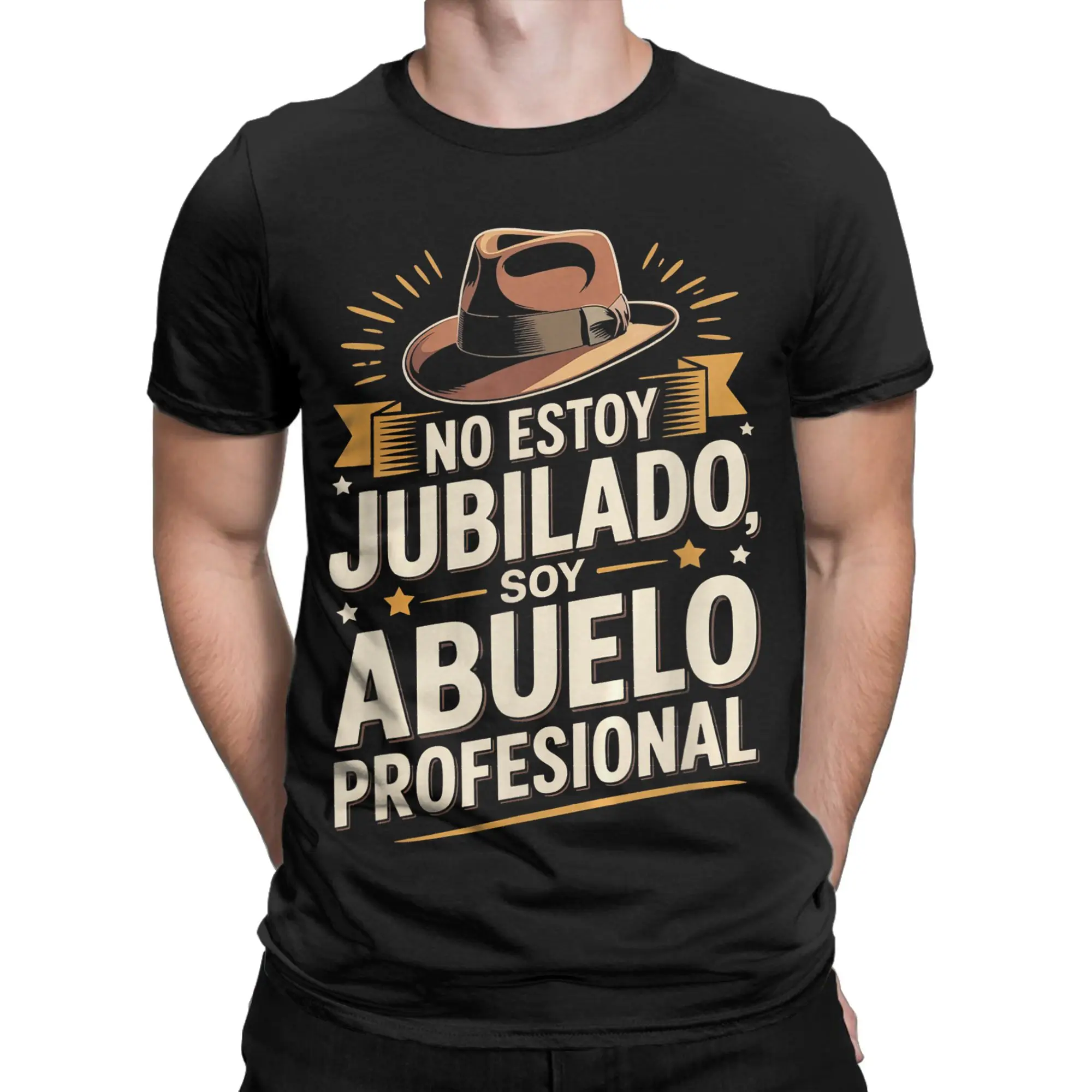 Men Women No Estoy Jubilado Soy Abuelo Profesional  T Shirt 100% Cotton New Arrival Tee Shirts  Top Clothing