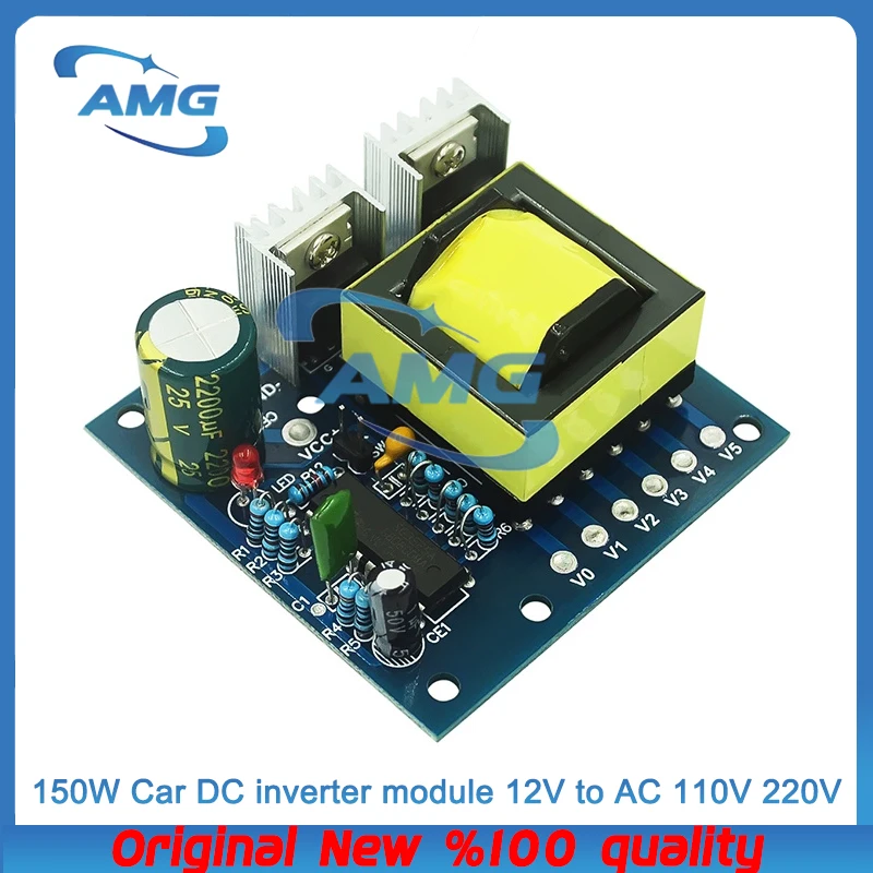 HX 150W Car DC Inverter 12V to AC 110V 220V 20KHZ Power Inverter Charger Converter Boost Board high frequency square wave module