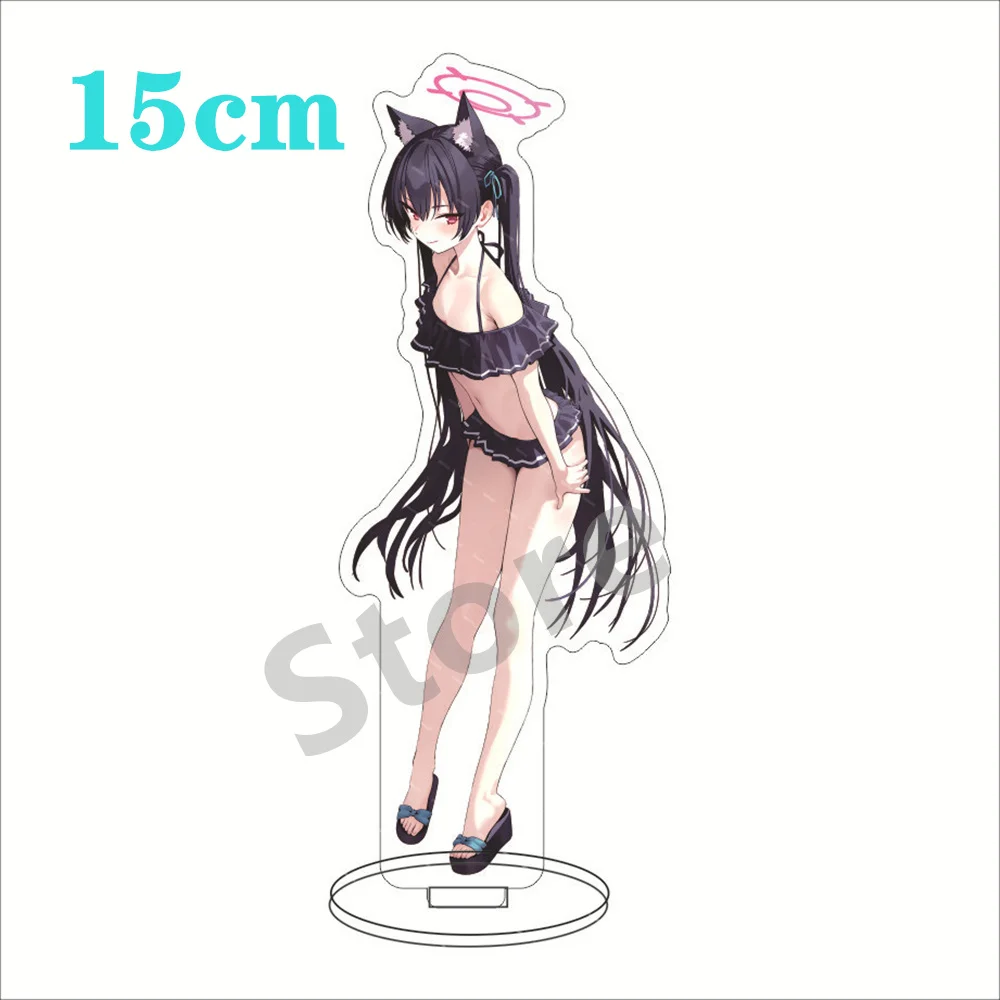 Anime  Blue Archive Acrylic 15cm Stand Model Cute Game Figure Misono Mika Shirasu Azusa Yutori Natsu Cosplay Model  Gift