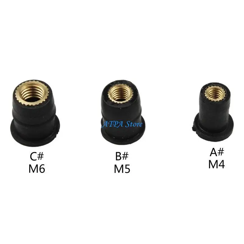 

U13C 10Pcs Fastener Windscreen Windshield Fairing Cowl Fastener Well