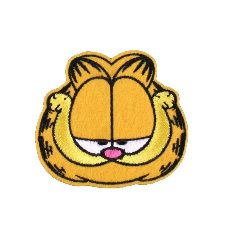 Garfield Embroidered Cloth Stickers Creative High-value Anime Cartoon Printed Men's and Women's Clothes Schoolbag Diy Hole Patch view 5