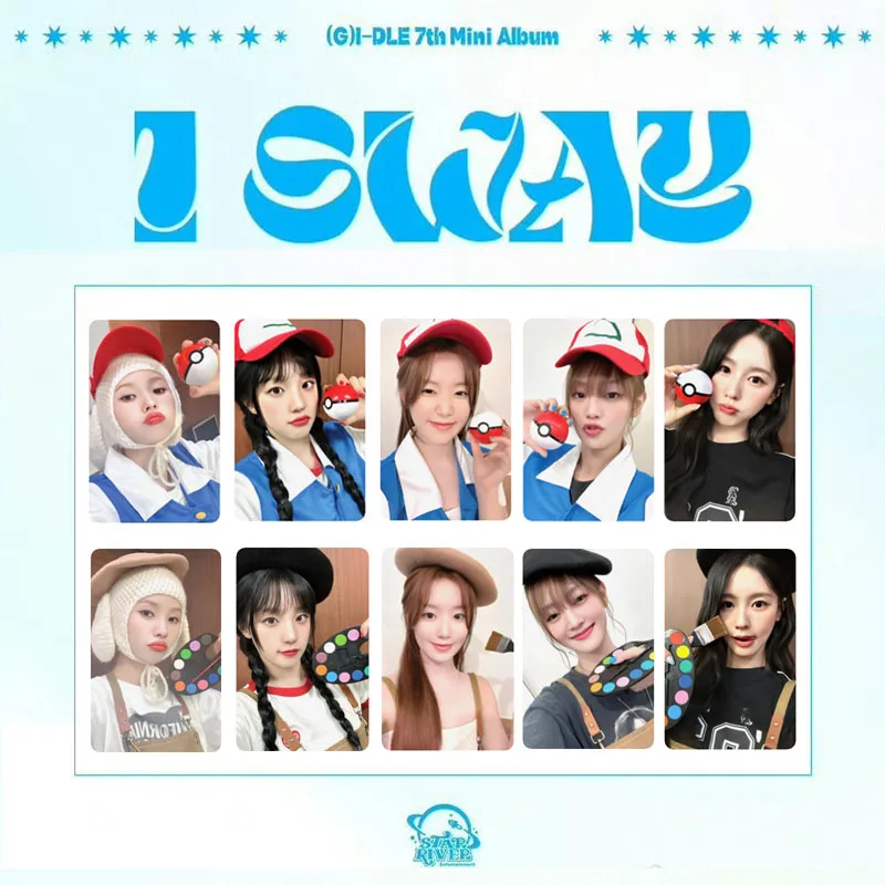 5pcs/set Kpop Idol (G)I-DLE Lomo CardsI SWAY Photocards Photo Card Postcard for Fans Collection