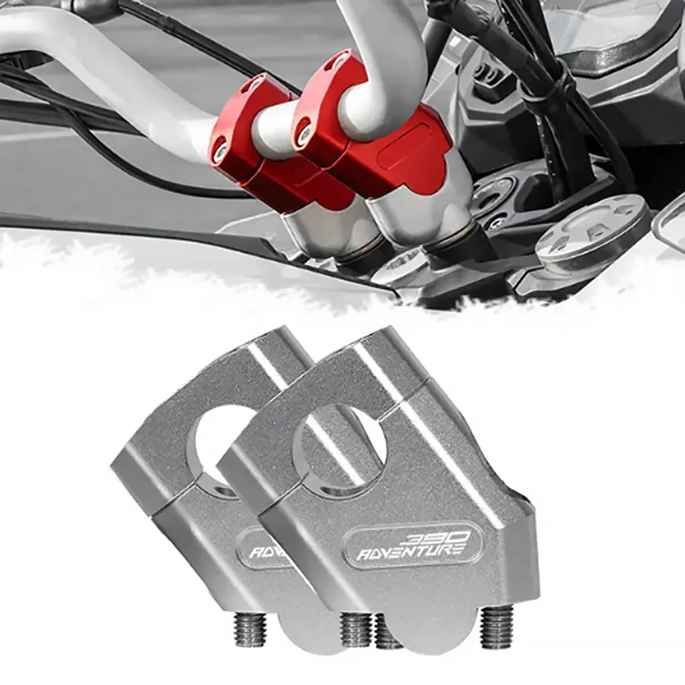 For KTM 390 Adventure Adventure390 2019 2020 Aluminum Motorcycle Handlebar Riser 30mm Heightening Clamp Motorcycle Accessories