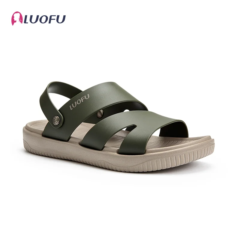 

LUOFU Men's Sandals and Slippers, 2024 Summer New Outdoor Simple and Fashionable, Non slip and Non Stinky Feet EVA Sandals