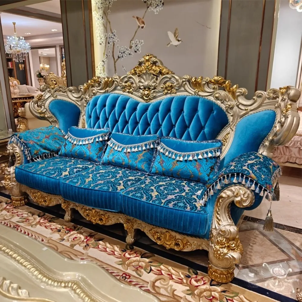 أرائك غرفة المعيشة الكلاسيكية بمقعدين من الجلد أريكة فاخرة للمكتب مصممة مريحة لصالون Canape De Luxe أثاث منزلي