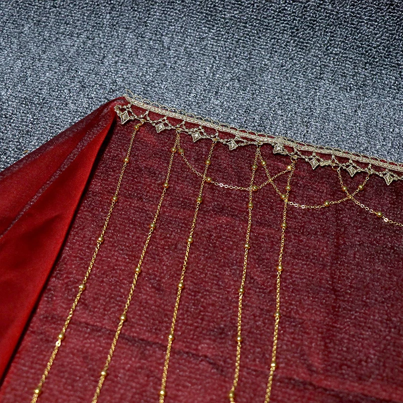 

Chinese Ancient Style Hanfu Tassel Face Veil Face Ornament Sun Protection Face Covering Hanfu Face Veil Performance Cosplay Mask