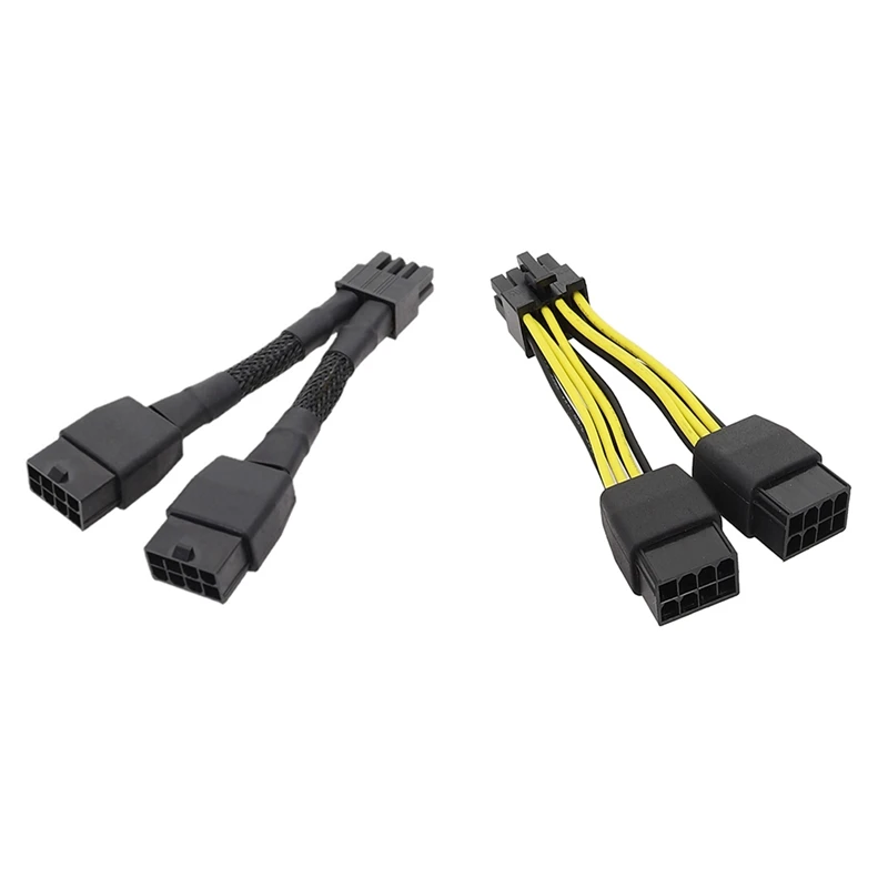 

Dual 8Pin To 8Pin Power Cable Graphics Card Power Cord Cable For TESLA K80/M40/P100/V1 GPU 10Cm