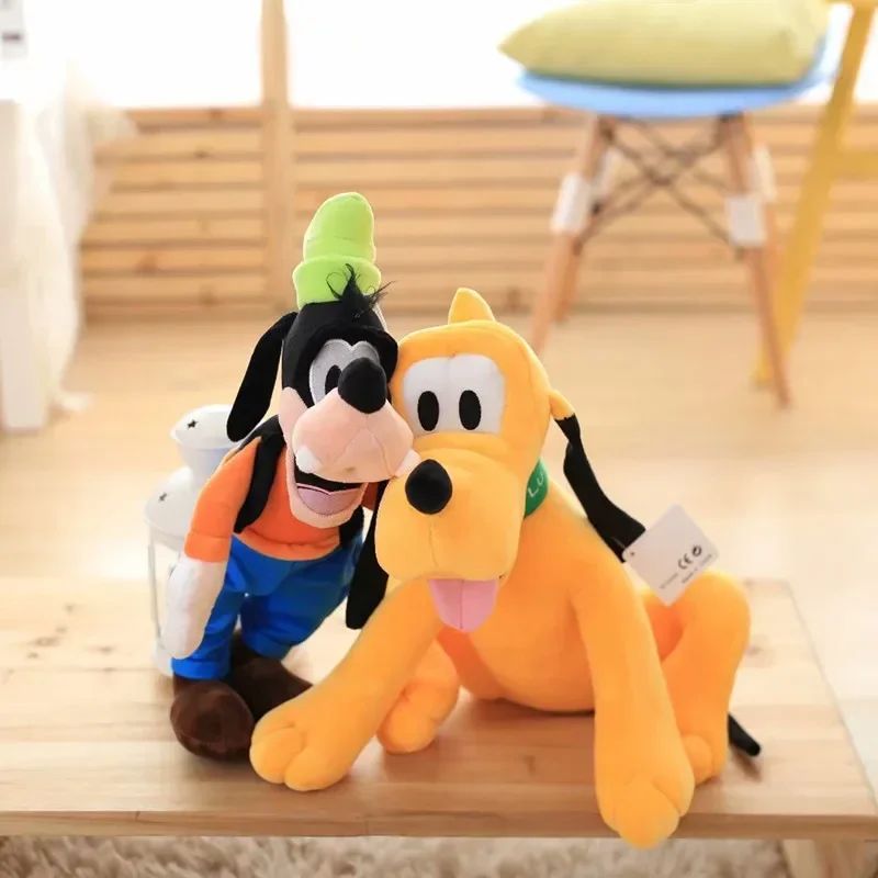 Disney Cartoon Plush Toys 30/40cm Miaomiao House Minnie Mickey Pluto Goofy Creative Plush Doll Goofy Student graduation gift