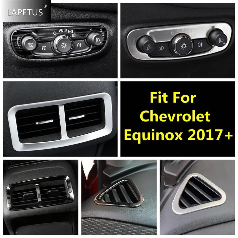 

Car Accessories Dashboard Air AC Vent / Head Light Lamp / Rear Armrest Box Air Cover Trim For Chevrolet Equinox 2017 - 2022