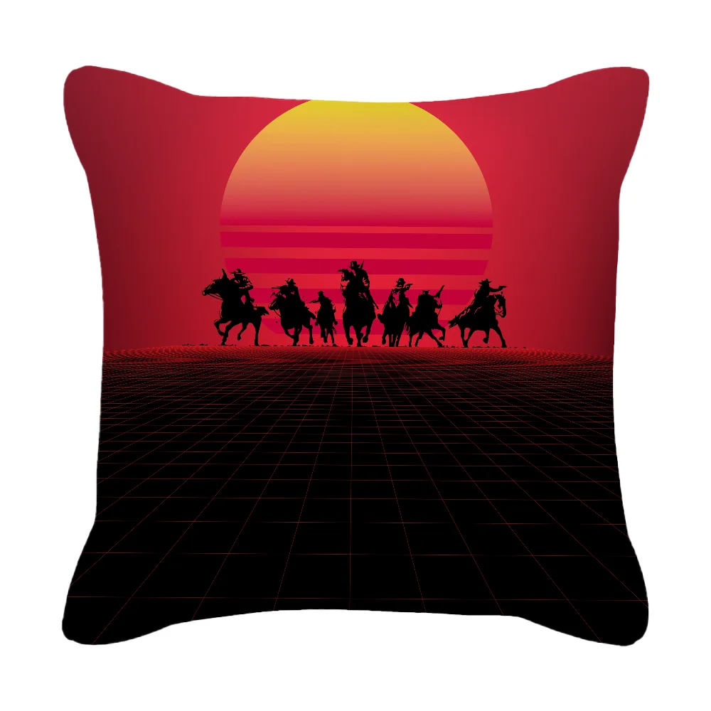 Christmas Decorations for Home Decor Items Red Dead Redemption Home and Decoration Living Room Ornamental Pillows Cover Nordic