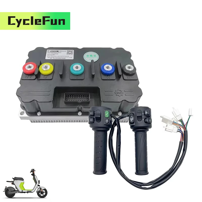 

Контроллер синусоидальной волны FarDriver ND721200, 600 А, фаза 1200 А, 72 В, 8-12 кВт, с дроссельной заслонкой T08, для преобразования электрического мотоцикла, скутера