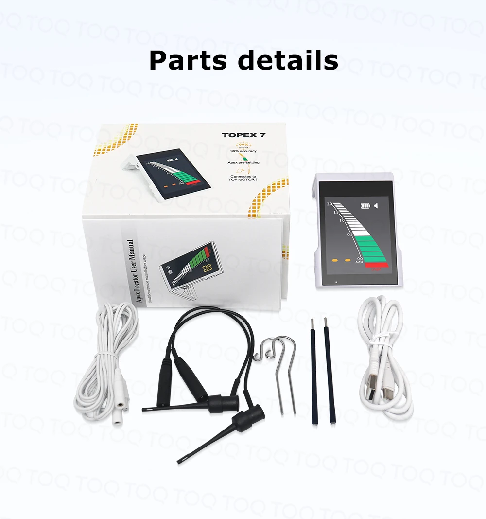Mini Dental Rechargeable Apex Locator with Pre-setting New Function Root Canal Measurement Oral Treatment Endodontic Equipment