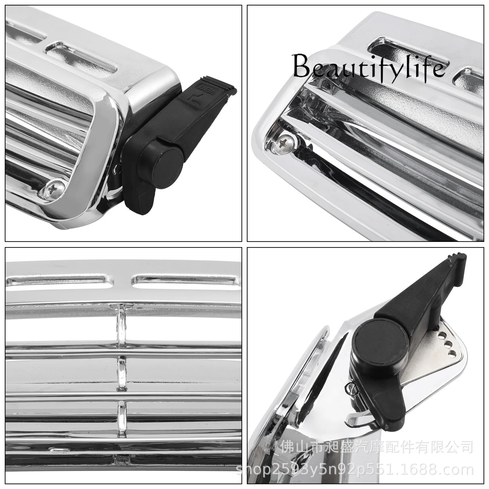 LS Suitable for, Gold Wing GL1800 01-17 Windshield Vent Window Front Windshield Breathable Windproof