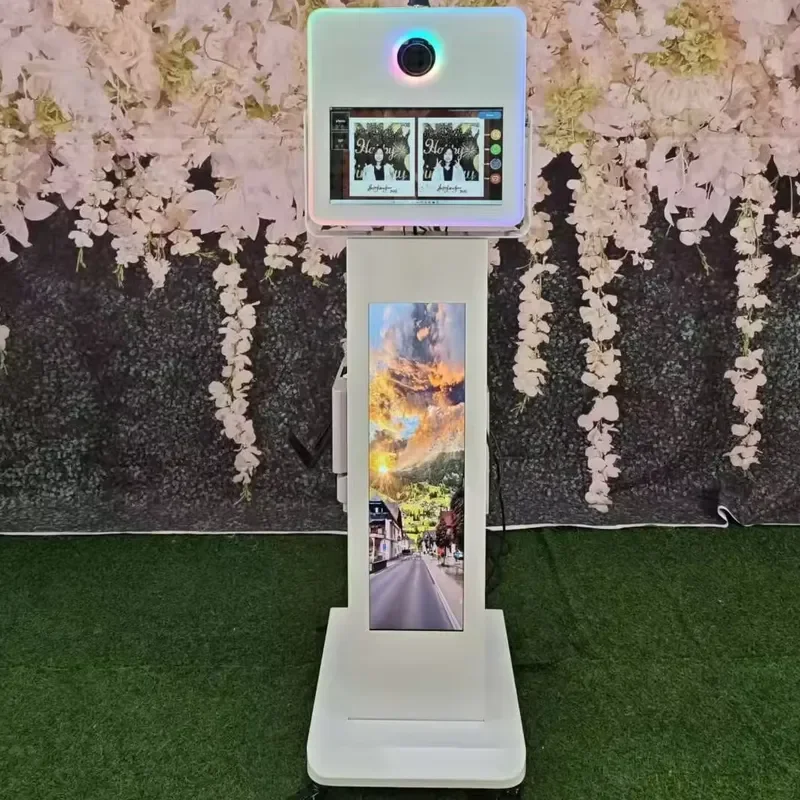 2026 Latest Portable Photo Booth 15.6 Inch Digital SLR Camera with Touch Screen Selfie Function Wedding Instant Printing
