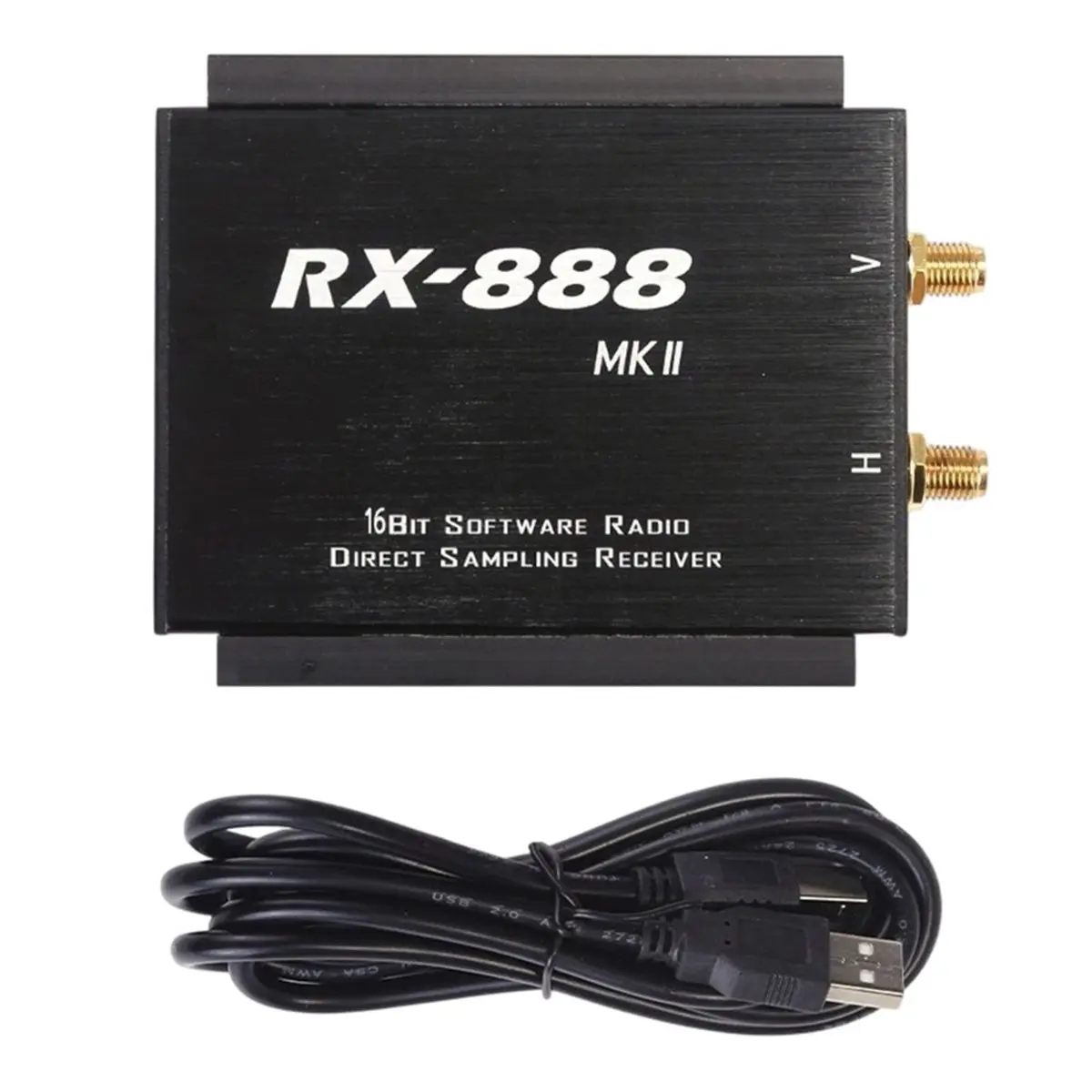 RX-888 MKII SDR Radio Receiver SDR Ham Radio Receiver LTC2208 16Bit ADC Direct Sampling Receiver R828D