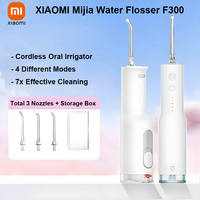 XIAOMI Mijia Oral Irrigator F300, Cordless Portable Electric Dental Water Flosser Mouth Braces Tooth Cleaning 3 Nozzles 4 Modes