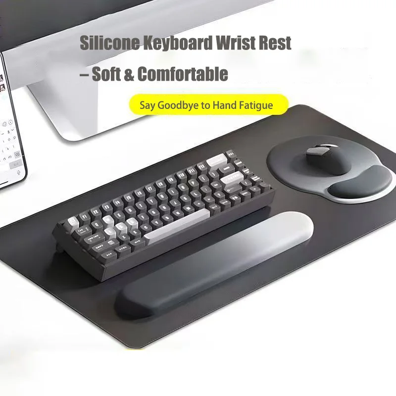 

Набор подставок для запястий с градиентной клавиатурой и мышью, удобный силиконовый гелевый коврик из пены с эффектом памяти, эргономичная поддержка офисных компьютерных игр