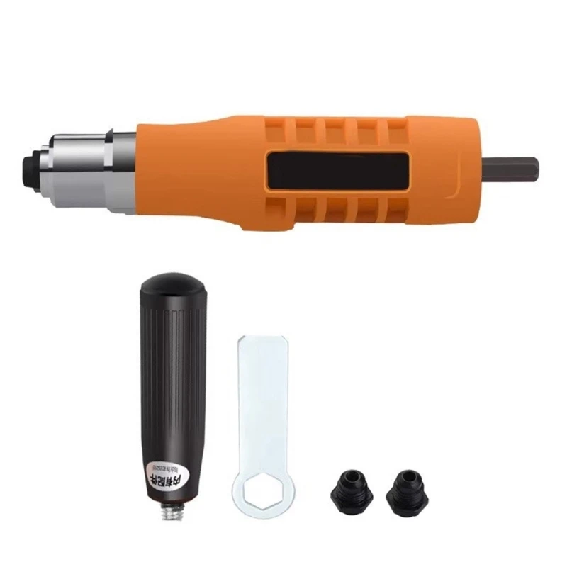 Rivet Guns Adapter Electric Rivet Guns Head Set Cordless Riveting Guns Drill Tool High Hardness Riveter Drill Dropship