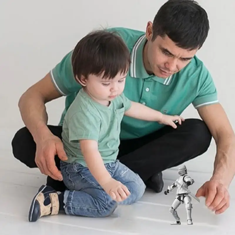 3D Printed Figure Full Body Mechanical Movable Toy 3D Printed Character Toys Jointed Movable Robot Action Figure Articulated